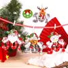 Decoraciones Navideñas Nuevas Transfronterizas Árbol de Navidad Colgante Pequeño para Personas Mayores Muñeco de Nieve Ciervo Oso Adornos Colgantes Pequeños Regalos