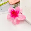 2025 Europeu e Americano Transfronteiriço Frangipani Pegador Feminino Férias na Praia Pegador Lateral Grampo de Cabelo Parte de Trás da Cabeça Cabelo Presilha Tubarão Acessório de Cabelo