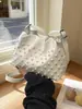 Bolso Cubo de Perlas Transfronterizo para Mujer 2026 Nuevo Estilo Bolso Cruzado Texturizado de Moda para el Trabajo Bolso de Mano de Gran Capacidad Bolso de Hombro