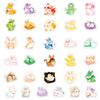 Precio FijoCompra Directa Transfronteriza de 56 Pegatinas de Conejitos Dibujados Suaves y Lindas, Adorables Conejitos de Jade Caricaturescos, Sin Repetir, Hecho a Mano