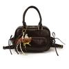 Bolsa de Bowling Fashion e Versátil para Carregar na Mão para Mulheres Novo Estilo Outono e Inverno 2025 Estilo Casual Simples Bolsa de Ombro Texturizada Bolsa Transversal