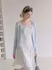 Cardigã de malha de seda gelada com proteção solar para mulheres, camisa fina para ar condicionado, xale de verão para combinar com vestidos e blusas sem manga, cobertura externa 8862