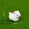 Transfronterizo Nuevo Producto Lindo Ganso Grande Unicornio Animal Pequeño Lindo Decoración DIY Accesorios para Colgar Micro Paisaje Pequeños Adornos