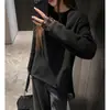 Camiseta de Manga Larga con Encaje Empalmado para Otoño e Invierno para Mujer, Top Grueso Cepillado de Terciopelo Alemán, Camisa Holgada y Perezosa para Capas Interiores
