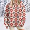 Suéter Feminino Novo de Inverno Solto Casual Estampado Sudadera Estampada 3D Mais Vendida na Amazon