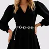 Corrente de Cintura com Pingente de Lua e Estrela Transfronteiriça Europeia e Americana para Mulheres, Corrente de Corpo Moda Metal Retro Hip-Hop Corrente de Cintura Hot Girl