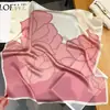 Bufanda de seda cuadrada de seda, bufanda fina de alta calidad para mujer, elegante bufanda con estampado, protección para el cuello, bufanda decorativa, venta al por mayor