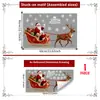 Festival de Navidad Estilo Múltiple Dibujos Animados Papá Noel Pegatinas para Ventana Vidrio de Escaparate Puerta de Vidrio Decoración del Hogar Pegatinas Electrostáticas para Vidrio