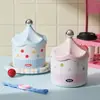 Papelera de Escritorio Mini Pequeña Linda Caja de Almacenamiento Alta Apariencia Oficina Dormitorio Papelera de Escritorio Contenedor de Almacenamiento