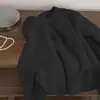 Suéter Redondo Sencillo para Mujer, Jersey de Color Sólido, Nuevo Estilo Otoño/Invierno 2026, Top Casual de Punto Holgado para Mujer