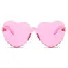 Gafas de Sol Corazón de Personalidad de Moda Calle Hip Hop Color Gelatina Fiesta Amor Gafas de Sol Fotografía Gafas de Sol Gemelas