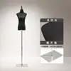 Loja de roupas manequim preto branco adereços manequim feminino de meio corpo manequim de vitrine de loja de roupas feminina suporte de exibição manequim corpo inteiro