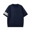 Camiseta Masculina de Verão Explorer Estilo Americano Tendência Manga Curta, Gola Redonda Pulôver, Top Camiseta Unissex Estilo Old Money