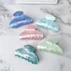 Presilha de Cabelo de Acrílico Estilo Coreano Popular, Grampo Simples, Presilha de Tubarão de Tamanho Médio, Presilha Elegante para Rabo de Cavalo, Acessório de Cabelo Feminino Estilo Floresta