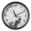 Reloj de pared LED luminoso con control de voz inteligente, personalidad creativa, estilo chino nuevo, reloj de pared luminoso para sala de estar del hogar, reloj