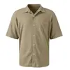 Site Independente Transfronteiriço Estilo Americano Novo Verão Masculino Casual Gola Lapela Simples Golfe Manga Curta Camiseta Secagem Rápida Polo