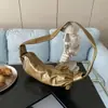 Bolsa de Couro Sintético em Formato de Croissant de Nicho 2026 Nova Versátil para o Dia a Dia Grande Capacidade Ombro Transversal Bolsa Doce