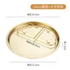 Plato Redondo de Acero Inoxidable 304 Estilo Coreano Plato Escurridor para Tempura Bocadillos Plato para Fruta Estilo Occidental Plato Multifuncional para Barbacoa con Escurridor Plato para Cena