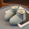 Botas de nieve para niños invierno nuevo más terciopelo más gruesas botas de invierno niñas suela blanda botas de algodón niños zapatos de algodón para bebé