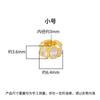 Anillo para Correr de Plata Esterlina S925 Color Oro Espaciador de Diamantes Completos Espaciador DIY Cristal Abalorios Accesorios Material Soporte para Cuentas Espaciador
