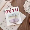 Pin BB para niña de color plateado estilo coreano con lazo dulce, pinza para el pelo versátil para niños de cuero dulce y genial, pasador lateral para niñas