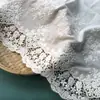 Borde de Encaje de Algodón Ancho de Alta Calidad Encaje Bordado Hueco Algodón Puro DIY Dobladillo de Cortina 35cm