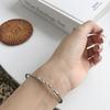 Pulsera Elegante de Plata Esterlina S925 Estilo Coreano Kassett Patrón de Moda Coche Flor