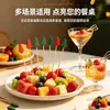 Palillos Desechables para Fruta para Uso en Casa, Tenedores de Fruta de Grado Alimenticio, Tenedores de Bambú Estilo Árbol de Navidad, Palillos de Bambú Artísticos de Espino Confitado, Palillos Creativos