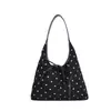 Bolso casual de lunares para mujer 2025 modelo nuevo gran capacidad bolso de hombro para ir al trabajo bolso de axila bolso de mano color liso modelo nuevo