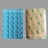 24 Ventosas de Silicona, Pegatinas de Ventosa Simples Negras, Funda Antideslizante para Teléfono, Soporte Portátil Móvil para Teléfono, Forma Cuadrada