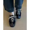 Edición Gabinete de Red~Zapatos de entrenamiento alemanes de cuero suave, resorte, vintage, simples, que aumentan la altura, para mujer, zapatillas casuales versátiles, zapatos deportivos Cortez