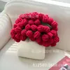 Manta de Flor de Rosa Terminada, Manta Hecha a Mano, Chal, Manta para Sofá, Manta para Oficina, Regalo del Día del Maestro, Manta para Siesta, Más Vendido