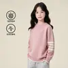 Tutu Elefantinho Roupa Infantil Suéter de Malha para Meninas Roupa Outono Inverno Infantil 2026 Novo Estilo Tops Infantis Médios e Grandes Camada Interna