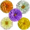 5 piezas de decoraciones de flores de papel gigantes para decoración de primavera, fiestas festivas, reuniones de cumpleaños y otros eventos festivos, con materiales de papel floral.