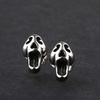 Pendientes de calavera con personalidad, de moda, neutros, oscuros, de ensueño, pequeños, venta al por mayor, calidad confiable