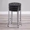 Taburete Redondo para el Hogar, Taburete de Plástico Reforzado, Taburete de Plástico Engrosado para Adultos, Mesa de Comedor, Oficina Comercial, Taburete de Puesto, Simple y Moderno