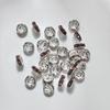 Atacado cobre 8mm strass anel vara pérola espaçador renda conta colorida arruela DIY material frisado feito à mão