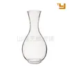 Fabricante Produz Garrafa Decantadora de Vidro de Cristal Artificial Sem Chumbo de 1300ml com Boca Plana, 24cm de Altura, com Logo Imprimível