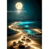 Pintura de diamante con paisaje de luna nueva, bordado de diamantes completo, bricolaje, para sala de estar, dormitorio, pintura decorativa transfronteriza para que los fabricantes la aprueben