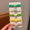 Anillo de Toalla Color Caramelo para Niños Cuerda para el Pelo tipo Moño para Niñas Goma Elástica para el Pelo Accesorios para el Pelo