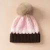 Fornecido Diretamente pelo Fabricante, Chapéu 100% Caxemira Pura, Gorro Tricotado, Gorro Jacquard Colorido com Pom-Pom, Chapéu de Lã, Chapéu Quente para Cobrir a Cabeça