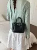 Bolso de Hombro Cruzado de Cuero de Alta Gama de Moda, Versátil, Simple, Casual, Bolso Cubo Nuevo 2026