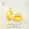 Anillo ancho liso de oro arena mate de larga duración anillo sólido clásico liso anillo de dedo de fideos anillo de amantes