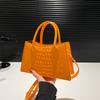Bolsas para Mulheres 2025 Outono e Inverno Nova Moda Casual Pequena Fresca Padrão Crocodilo Bolsa de Mão Ombro Único Axila Feminina Bolsa Pequena