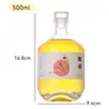 Frasco de Vidrio Redondo para Vino Botella de Vino Vacía Decorativa Creativa Hogareña Frasco de Vino de Un Jin Estilo Chino Jarra Pequeña de Vino Se Puede Imprimir