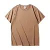 Camiseta de Algodón Puro 190g Cuello Redondo para Hombre Manga Corta Venta al por Mayor Camisa Cultural Uniforme de Grupo Logo Impreso Personalizado