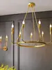 Lámpara de araña estilo americano, lámpara simple de cobre rústico para sala de estar, luz de vela para comedor y dormitorio, luminaria romántica retro francesa