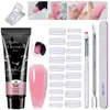 Arte de Uñas 15ml Gel de Extensión Set de 12 Piezas, Pincel Moldeador de Uñas, Gel de Cristal, Gel de Cristal Exclusivamente para Ventas Transfronterizas