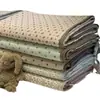 Corea del Sur Serie Mousse de Ganso Colcha Acolchada de Algodón para Cama Individual Lavable a Alta Temperatura Lavado a la Arena Antideslizante Colchoneta para Sábana Lavable a Máquina