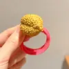 Lindo Set de Gomas para el Cabello de Frutas Dopamina Girly Cuerdas para el Cabello Bandas Elásticas Accesorios para el Cabello Diademas Adornos para el Cabello